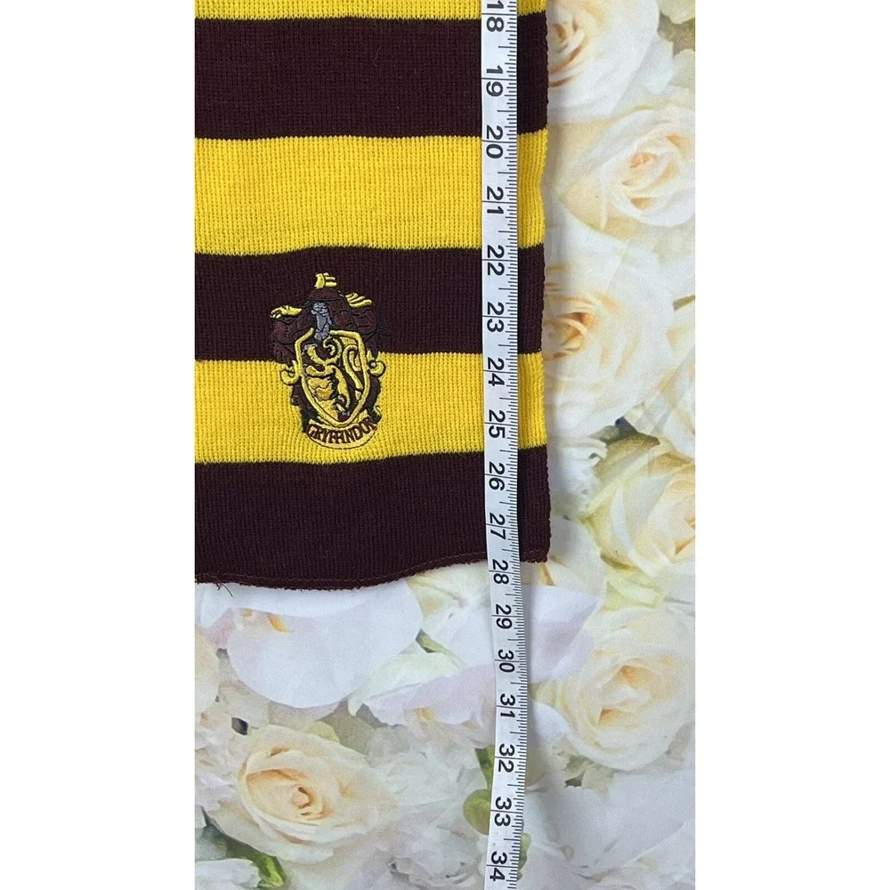 Harry Potter Scarf Gryffindor Unisex Striped Embroidered 56 Inches